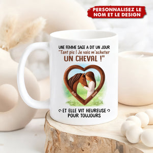 Mug Personnalisé Cheval & Cavalière – Pour les Passionnées de Chevaux