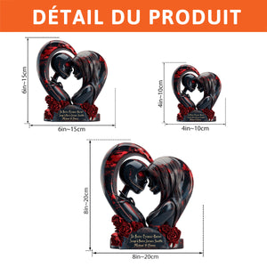 Plaque Acrylique Personnalisée - Amour Éternel du Premier Baiser au Dernier Souffle