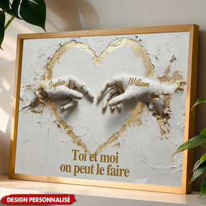 Affiche Personnalisée Couple - Toi et Moi On Peut Le Faire