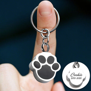 Porte-clés Urne Mémoriale Personnalisée – Patte d’Animal