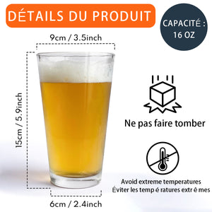 Verre à Bière Personnalisé – Pour Papa, la Raison pour Laquelle Tu Bois