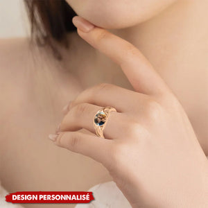 Bague Personnalisée avec Photo – Cadeau Romantique pour Couples