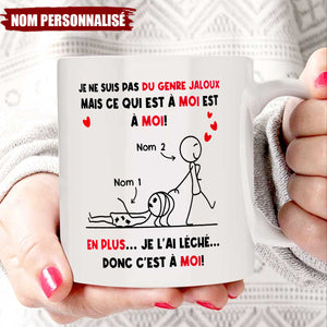 Mug Personnalisé - Cadeau Amusant pour Couple, Amoureux et Mariés