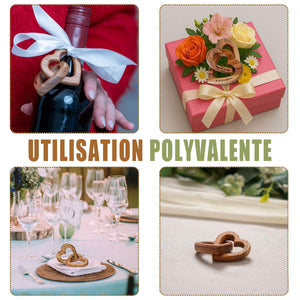 Cadeau personnalisé de cœurs liés – Mariage, Saint-Valentin, Anniversaire