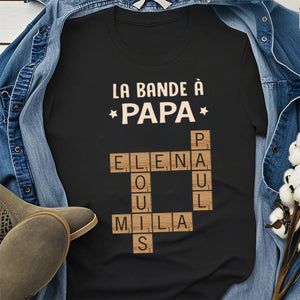 T-shirt Personnalisé “La Bande à Papa” – Cadeau Unique pour les Papas