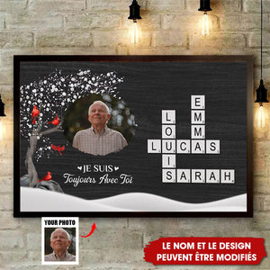 Toile Commémorative Personnalisée - Toujours Avec Toi