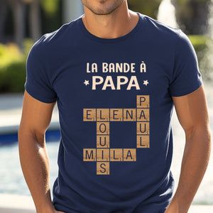 T-shirt Personnalisé “La Bande à Papa” – Cadeau Unique pour les Papas