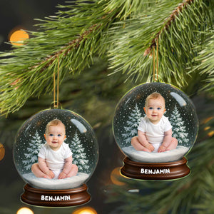 Ornement de Noël Personnalisée en Acrylique avec Photo – Souvenir Unique et Intemporel