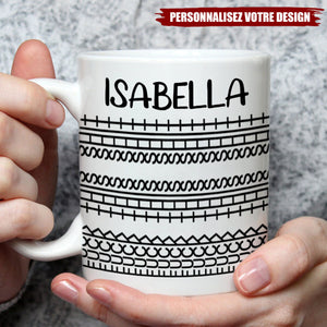 Deviens folle avec moi – Mug personnalisé – Cadeau pour meilleures amies, sœurs, membres de la famille, collègues