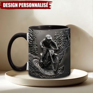 Mug Motocross Personnalisé – Cadeau Idéal pour les Passionnés de Moto