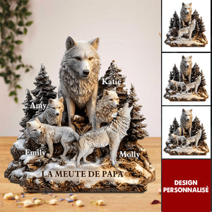 Plaque Acrylique Personnalisée - La Meute de Papa