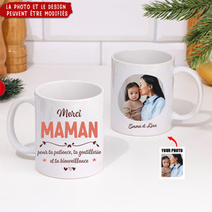 Merci Nounou Avec Photo - Mug Personnalisé Nounou
