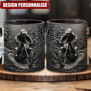 Mug Motocross Personnalisé – Cadeau Idéal pour les Passionnés de Moto