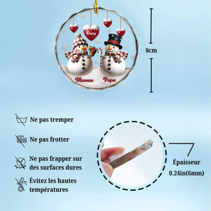 Décoration de Noël Personnalisée - Cadeau Familial Unique