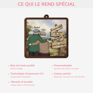 Ornement de Noël pour couple - J’aurais Aimé Te Rencontrer Plus Tôt