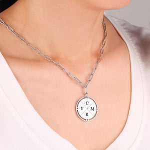 Collier Pendentif Boussole Personnalisé - Cadeau Élégant et Unique