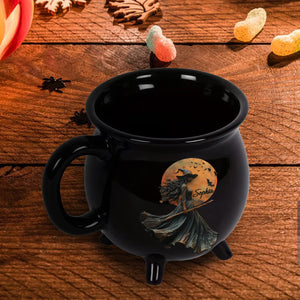 Mug Chaudron Sorcière Personnalisé – Cadeau Magique d’Halloween