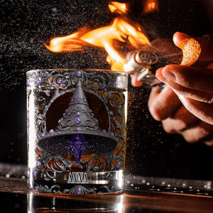 Verre à Whisky Personnalisé – Chapeau de Sorcière Magique