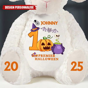Peluche Agneau Premier Halloween – Cadeau Souvenir Personnalisé