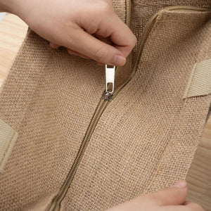 Sac en Toile de Jute Personnalisé - Motif Tortue Marine avec Fleurs et Prénom