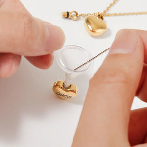 Collier Cœur Personnalisé Porte-Cendres – Bijou Commémoratif Gravé avec Nom