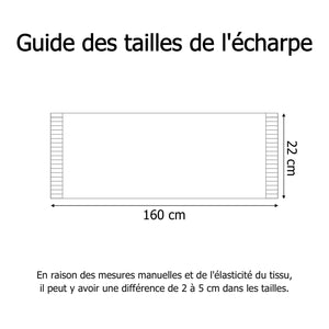 Écharpe Personnalisée et Fleur – Cadeau Élégant et Chaleureux pour Femme