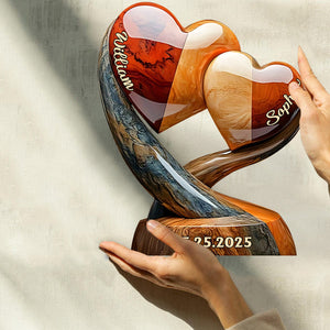 Toi et Moi, On Gère Ça – Plaque Acrylique Personnalisée en Forme de Couple