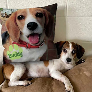 Coussin Personnalisé avec Photo d’Animal – Cadeau Doux et Unique