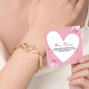 Bracelet Cœur et Infini – Bijou Raffiné avec Gravure Personnalisée