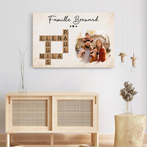 Affiche Personnalisé avec Prénoms & Photo – Souvenir Unique et Chaleureux