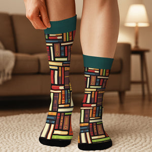 Chaussettes Personnalisées “Chut… Je Lis” – Cadeau Confortable pour les Passionnés de Lecture