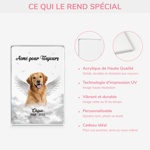 Plaque Commémoratif Personnalisé pour Animaux – "Aimé pour Toujours"
