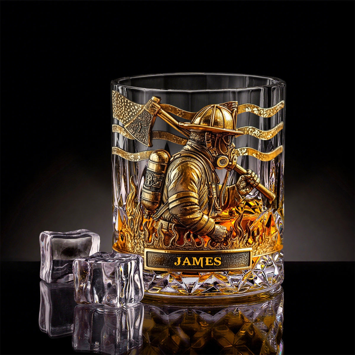 Fier Pompier – Verre à Whisky Personnalisé pour Pompier