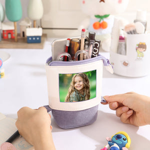 Trousse à Crayons Personnalisée – Avec Prénom ou Photo, Design Arc-en-Ciel Mignon