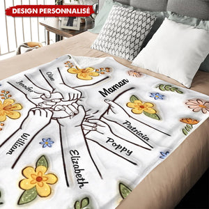 Le Lien d’Amour Éternel – Couverture Famille avec Prénoms Personnalisés