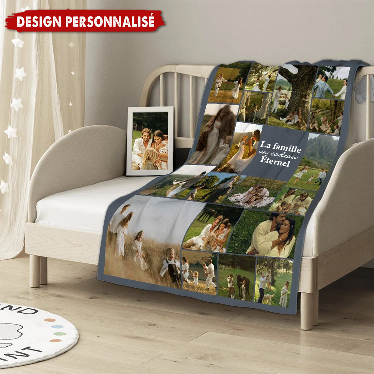 Couverture Photo Personnalisée – La Famille, un Cadeau Éternel