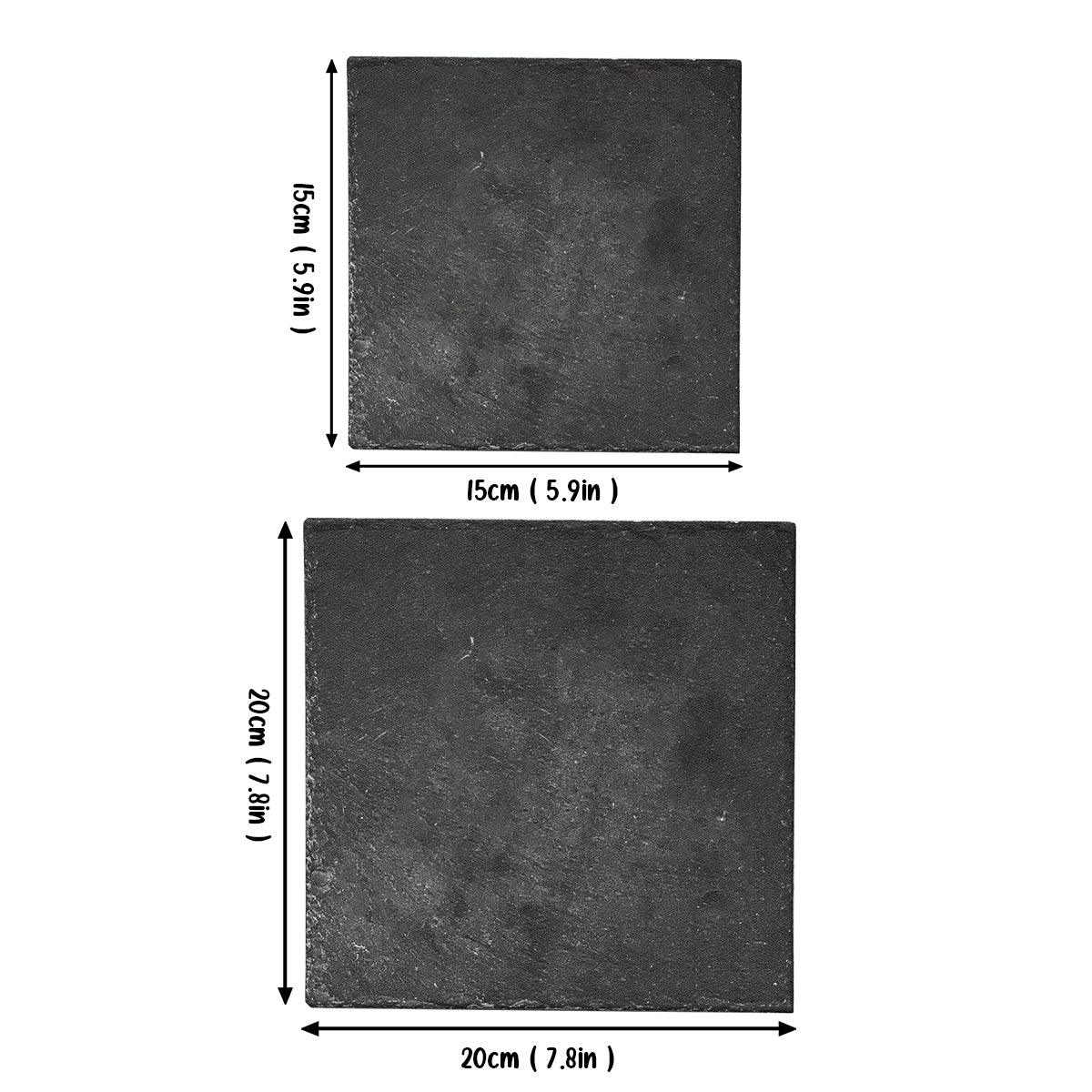 En Mémoire de Nos Êtres Chers – Pierre Commémorative Personnalisée en Forme Carrée avec Papillons Bleus