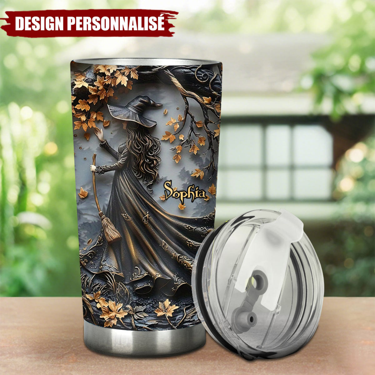 Gobelet Sorcière Personnalisé - Élégance Mystique et Originalité