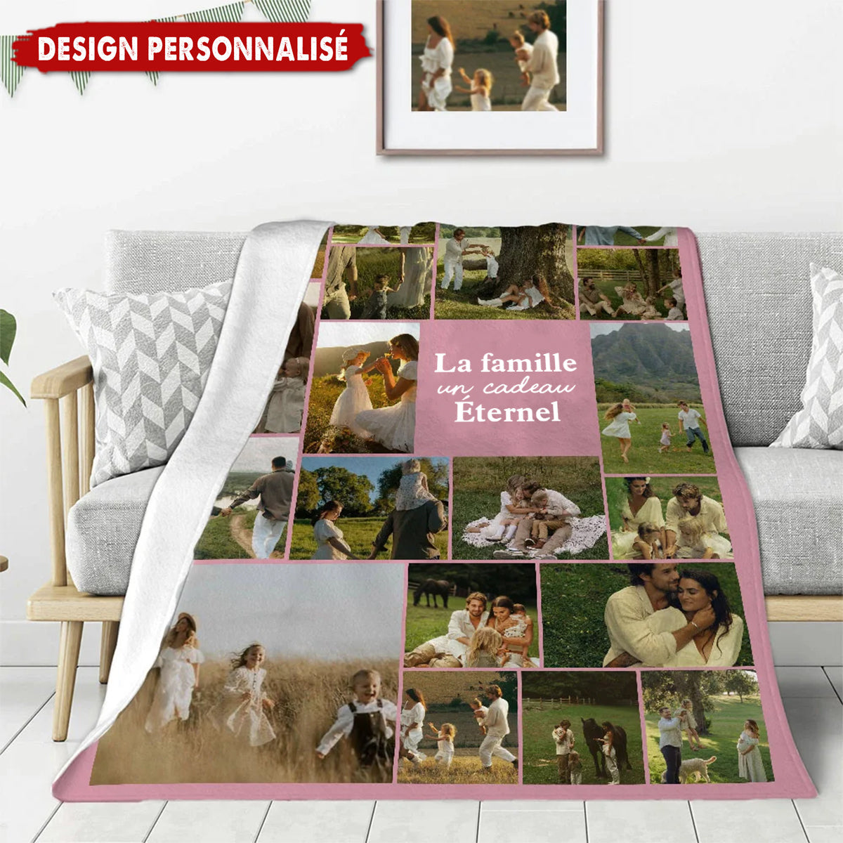 Couverture Photo Personnalisée – La Famille, un Cadeau Éternel