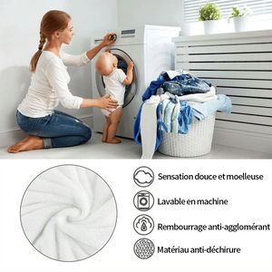 Couverture Bébé Personnalisée Douce à Motifs Floraux avec Prénom et Château