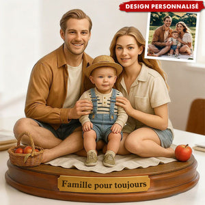 Plaque Photo Familiale Personnalisée – Un Cadeau Unique pour la Famille