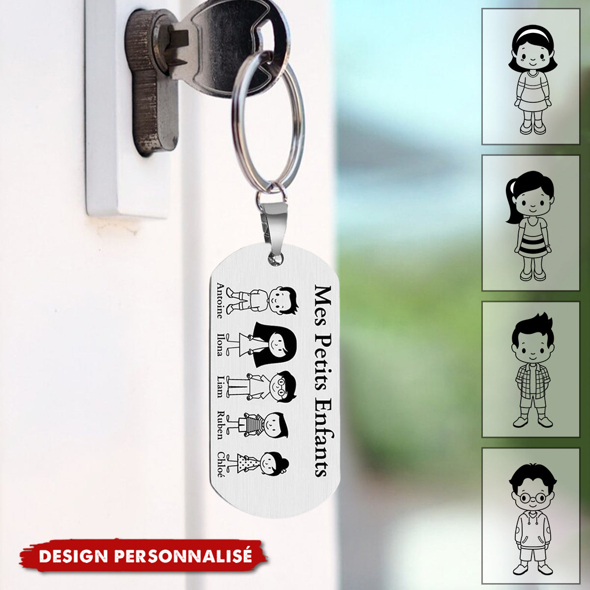 Porte-Clés Personnalisé – Mes Petits Enfants