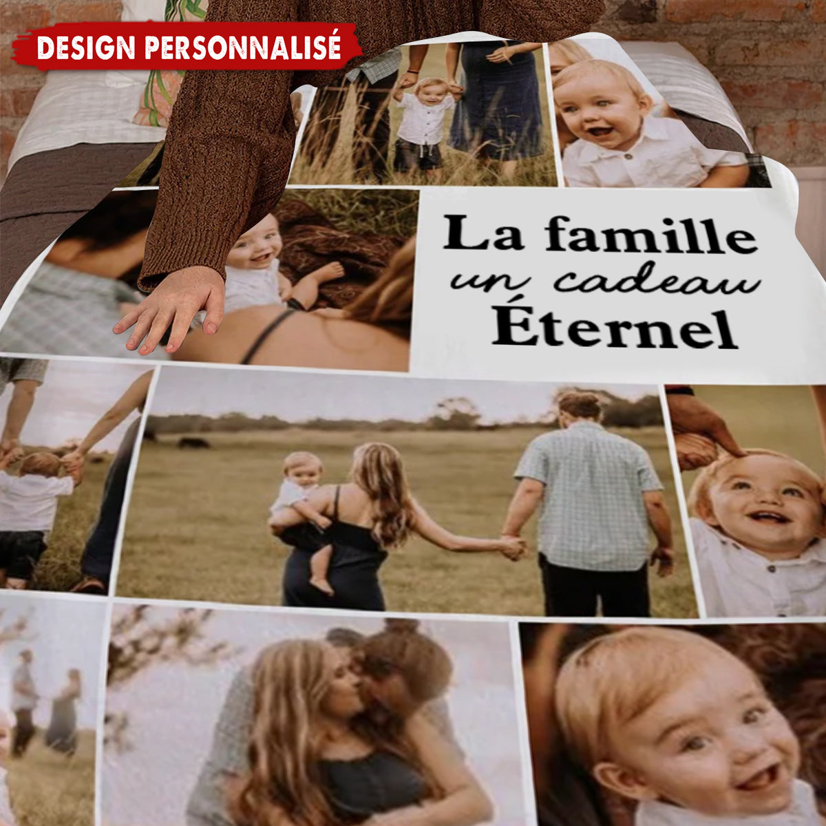 Couverture Photo Personnalisée – La Famille, un Cadeau Éternel