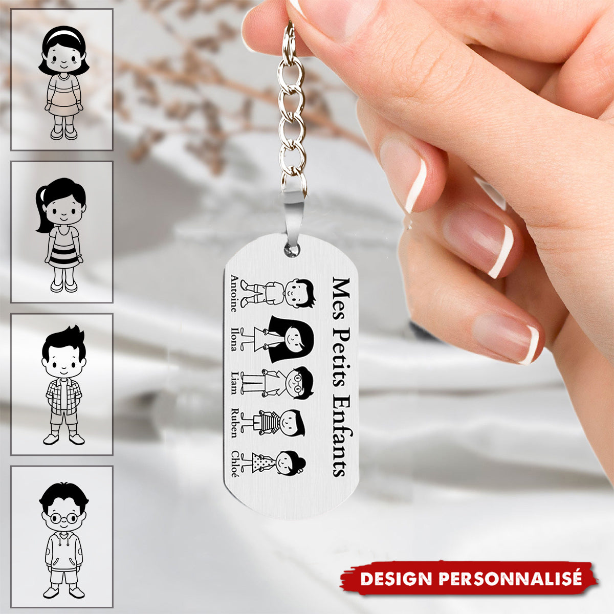 Porte-Clés Personnalisé – Mes Petits Enfants