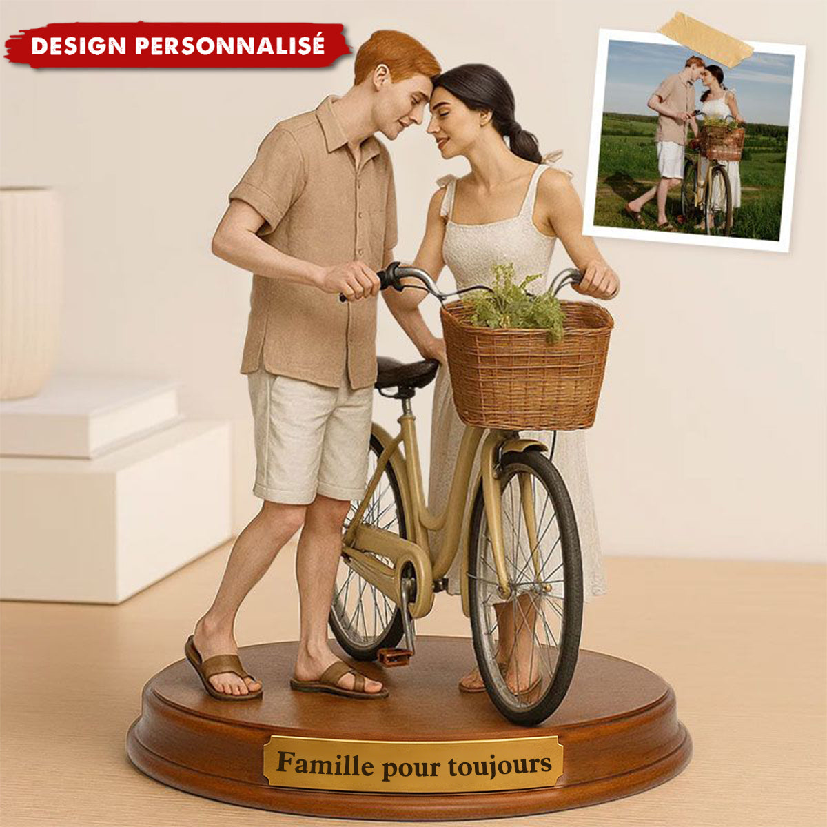 Plaque Photo Familiale Personnalisée – Un Cadeau Unique pour la Famille