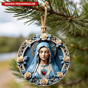 Ornement de Noël Personnalisé - Cœur Sacré de Marie