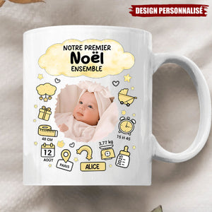 Mug Personnalisé Avec Photo - Notre Premier Noël Ensemble