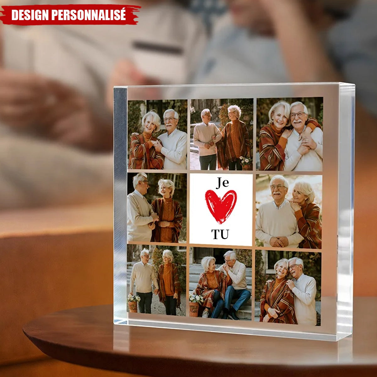 Plaque Acrylique Personnalisée avec Photos – Cadeau d'Amour Unique