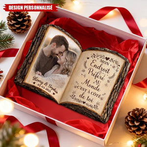 Plaque Couple Personnalisée – Cadeau d’Anniversaire Pour le Couple