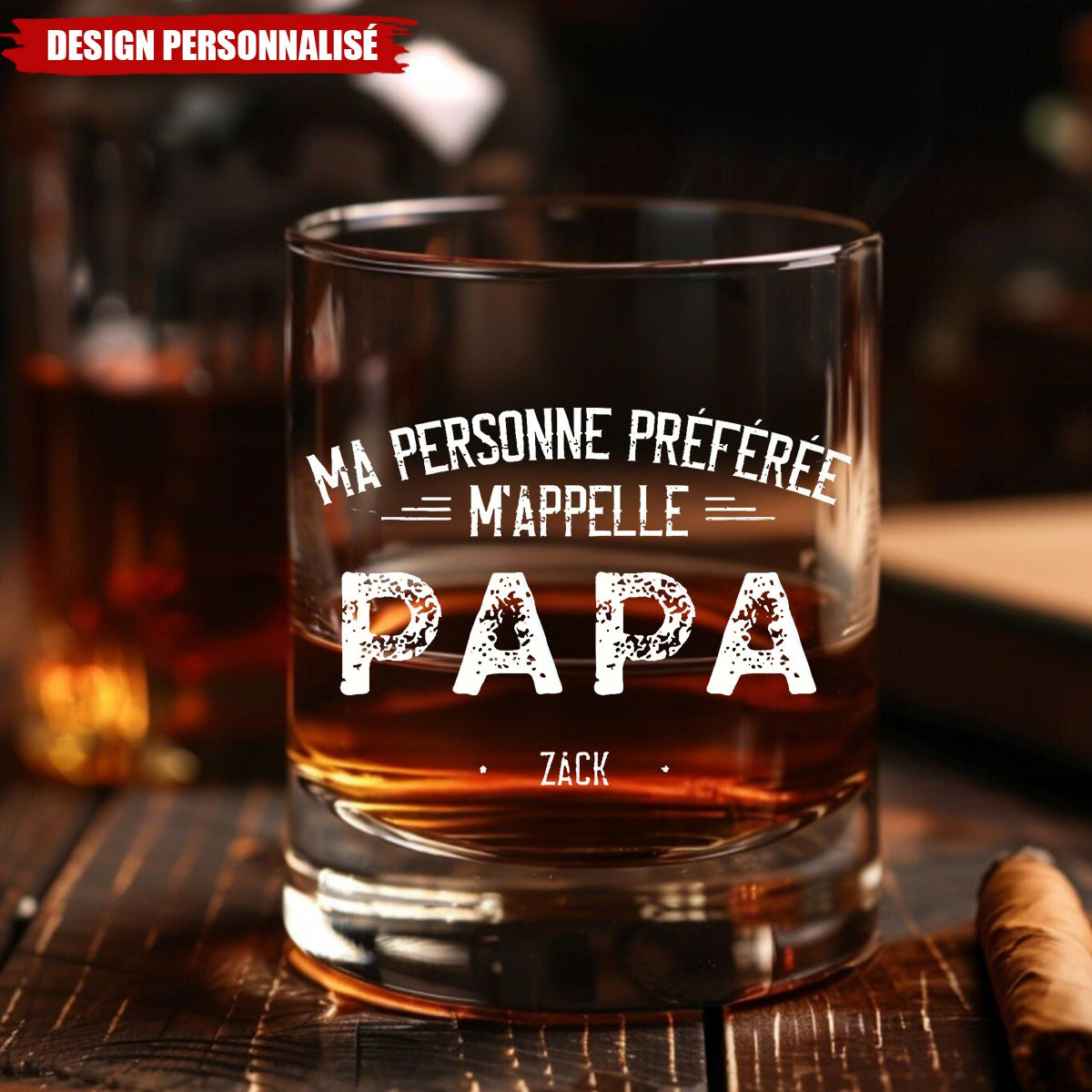 Verre à Whisky Personnalisé – Ma Personne Préférée M’Appelle...